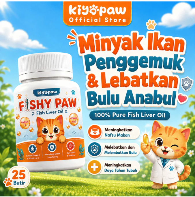 Apabila ingin menjaga kesehatan kulit dan bulu: Cari vitamin yang dikombinasikan omega-3, omega-6, dan vitamin E