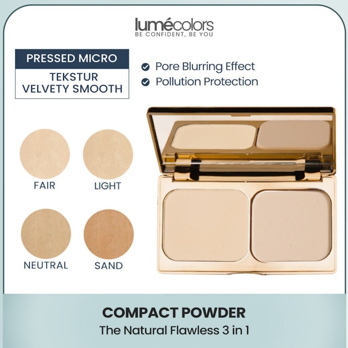 Kulit kering: Pilih bedak padat dengan efek soft blur
