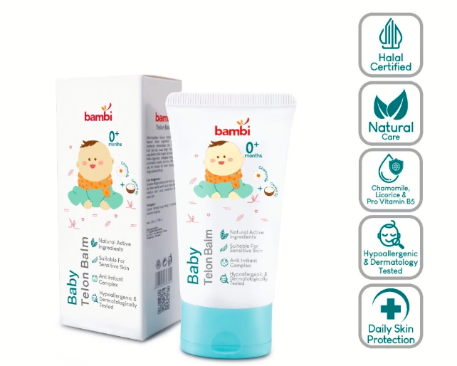 Jika tujuannya melembapkan kulit bayi, lebih baik pilih moisturizer daripada minyak telon dengan tambahan plant oil atau minyak telon cream