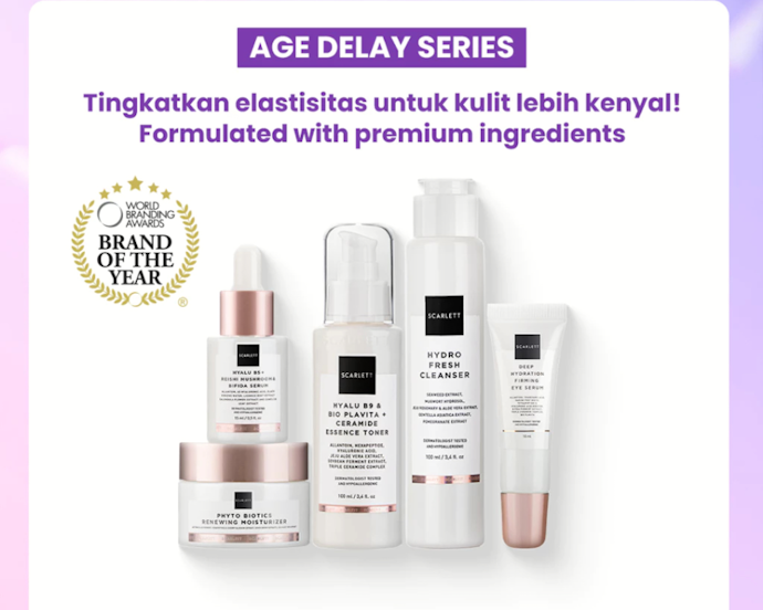 Untuk merawat kulit aging, gunakan rangkaian produk dari Age Delay Series