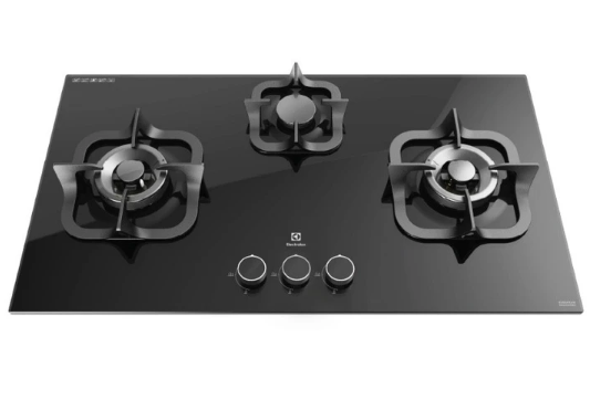 Kompor gas tanam (built-in), membuat dapur tampil minimalis dan elegan