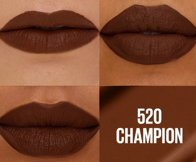 Shade merah tua atau cokelat tua, menonjolkan sisi elegan pada skin tone deep