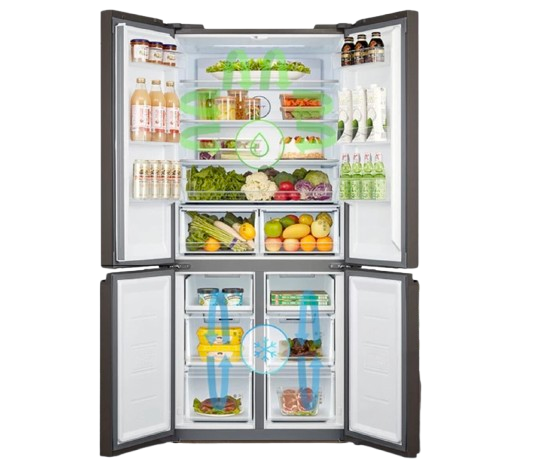 Pertimbangkan juga fitur dual cooling system agar pendinginan kulkas lebih terfokus dan efisien