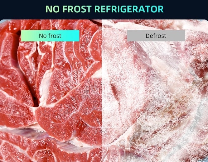 No frost: Mencegah penumpukan bunga es untuk mengurangi beban pendinginan