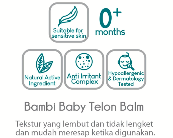 Jika mencari balsem untuk newborn, perhatikan batas usia yang tertera pada label kemasan