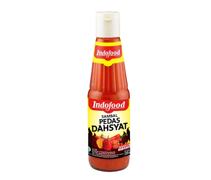 Indofood Sambal Pedas Dahsyat: Lebih pedas dengan penggunaan cabai habanero segar di komposisinya
