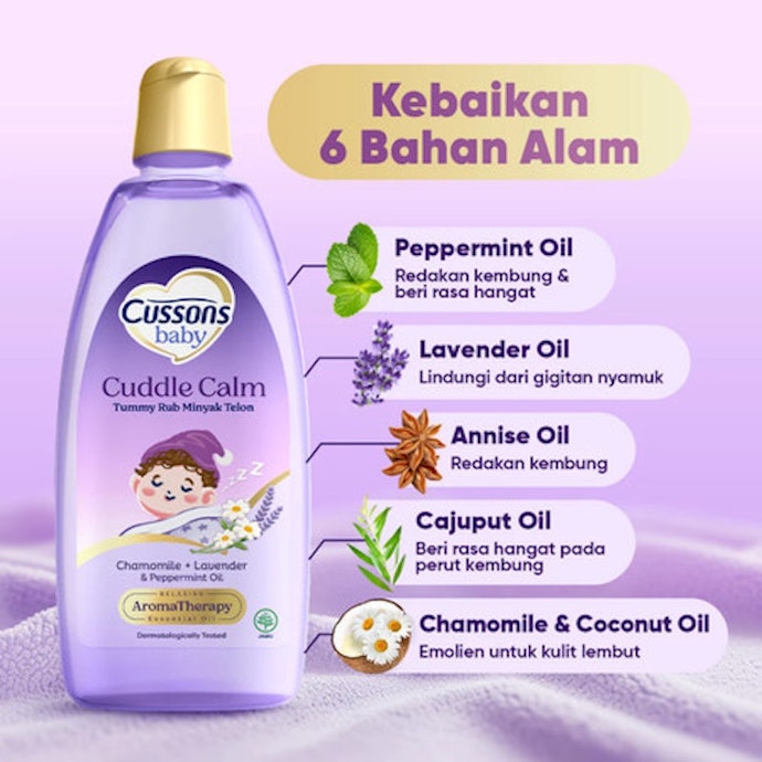 Memberikan aroma wangi: Pilih minyak telon dengan tambahan chamomile atau lavender