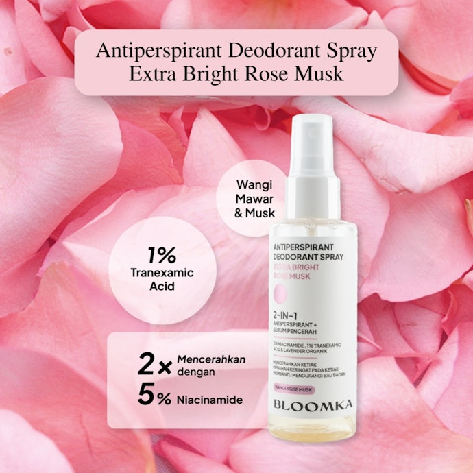 Untuk mengurangi warna hitam pada kulit ketiak yang gelap, pastikan ada kandungan pencerah, seperti niacinamide atau licorice