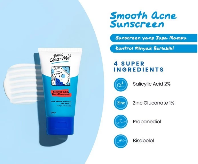 Kulit berminyak: Gunakan sunscreen dengan kombinasi salicylic acid atau zinc PCA