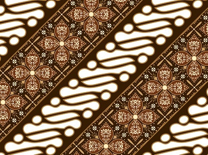 Motif batik Jogja, corak ketegasan yang digambar pada kain berwarna dasar putih