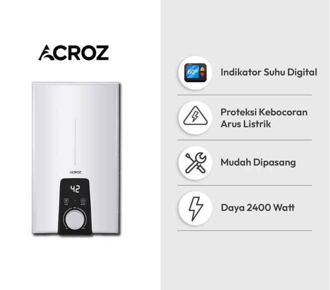 Bila daya listrik di rumah mencukupi, pertimbangkan water heater instan