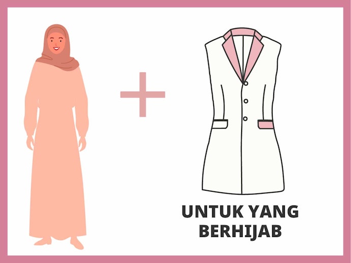 Blazer tanpa lengan, terlihat manis untuk Anda yang berhijab