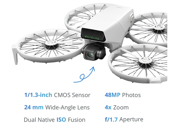 Untuk pemula dengan bujet terbatas, pilih minimal sensor kamera 1/1.3 inci dan resolusi video 2.7K ke atas