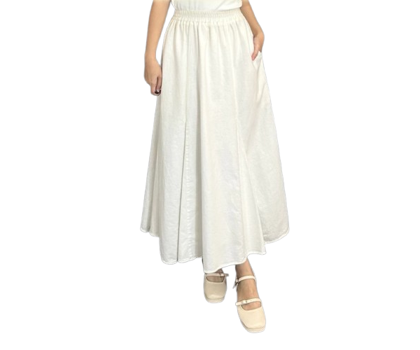 Robin Skirt dari ByNeeth: Memakai material linen yang ringan dan tidak mudah kusut