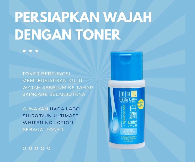 Hada Labo Shirojyun Ultimate Whitening Lotion: Menutrisi kulit kombinasi dan membuat wajah kusam tampak lebih cerah