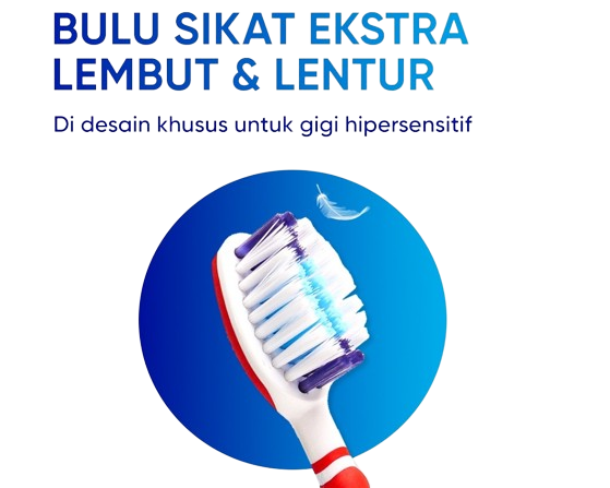 Namun, jika Anda perlu sikat gigi untuk gigi sensitif, pilih klaim bulu sikat 'extra soft' atau 'ultra soft'