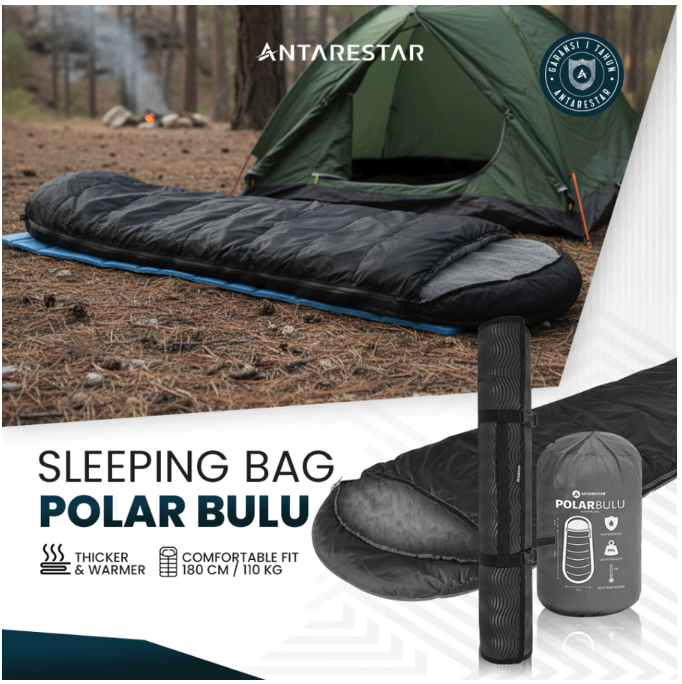 Sleeping bag polar, harganya terjangkau dan mudah dicuci