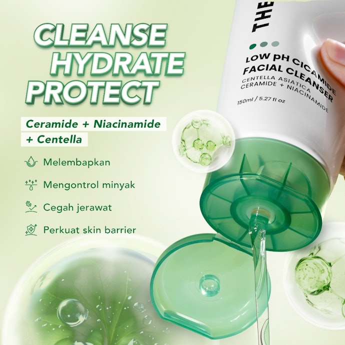 Cleanser: Pilih gel atau low-foam cleanser dengan pH 4,7-5,7