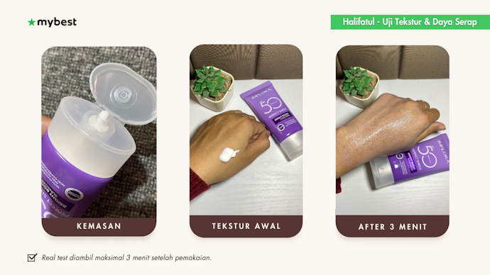 Reviewer 1: Hasil foto uji coba tekstur dan daya serap