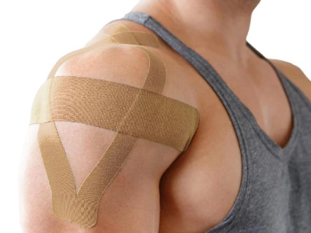 Namun, untuk sendi lutut dan bahu, gunakan kinesio tape elastis