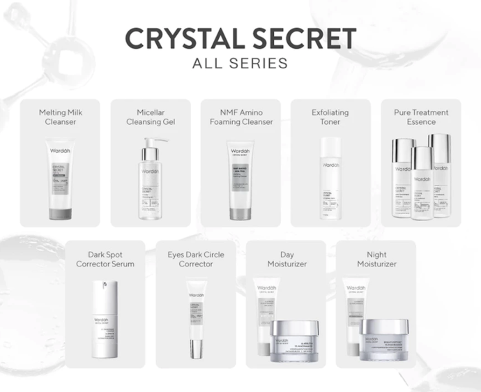 Crystal Secret: Jadikan kulit sebening kristal dengan kombinasi alpha arbutin dan niacinamide