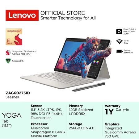 Untuk kreator, pertimbangkan seri Yoga Tab dengan dukungan pen yang lebih presisi