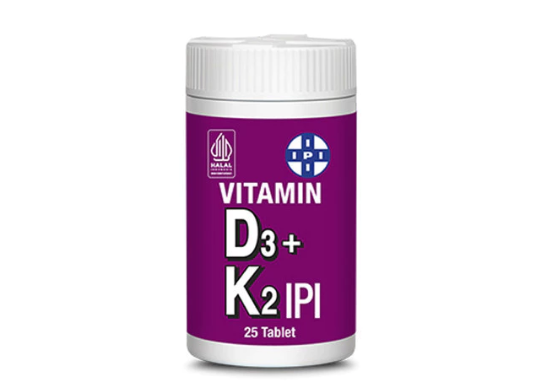Akan lebih baik jika dikombinasikan bersama K2 dengan dosis 90-120 mcg