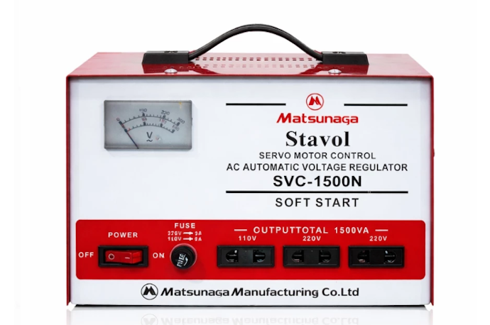 Stabilizer motor servo cocok untuk perangkat yang sensitif terhadap perubahan tegangan, seperti AC dan mesin cuci
