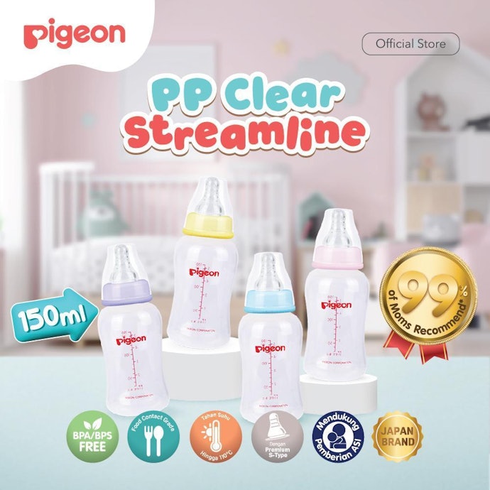 Ukuran 120–160 ml, cocok untuk bayi berusia 3–6 bulan