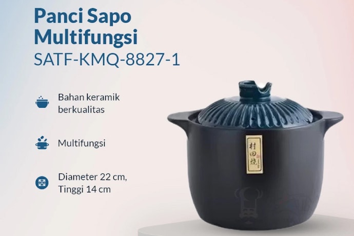 Full ceramic: Ideal untuk slow cooking dan masakan berkuah