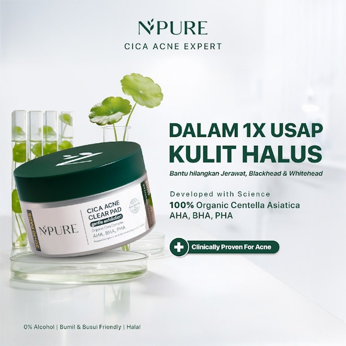 Pada kulit sensitif, pertimbangkan tambahan soothing agent, seperti Centella asiatica atau panthenol