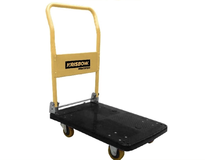 Hand truck: Ideal untuk mengangkut barang besar atau muatan di atas 150 kg