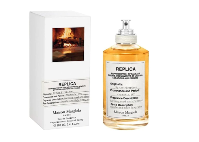 Maison Margiela REPLICA By The Fireplace: Aroma kayu bakar, chestnut, dan vanilla manis yang hangat, sesuai digunakan saat cuaca dingin