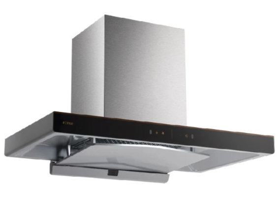 Untuk dapur terbuka atau dapur yang aktif memasak, pilih cooker hood cerobong (chimney hood)