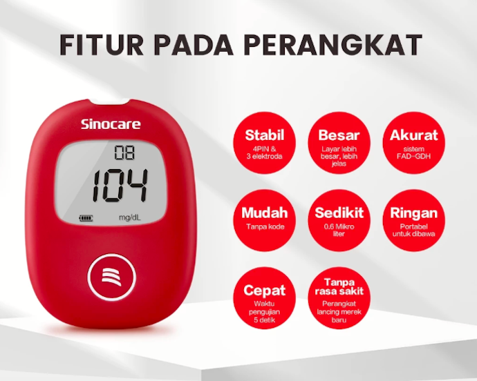 Sinocare: Dibekali strip eject otomatis untuk Anda yang mengutamakan kepraktisan dan kebersihan