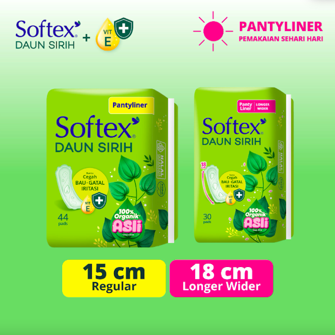 Untuk flek di hari-hari akhir menstruasi: Gunakan pantyliner berukuran 18 cm