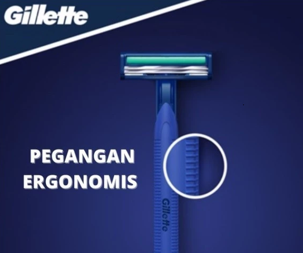 Gillette: Desain ergonomis dengan ultragrip yang nyaman digenggam
