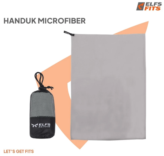 Microfiber: Lebih ringan, ideal untuk traveling atau olahraga