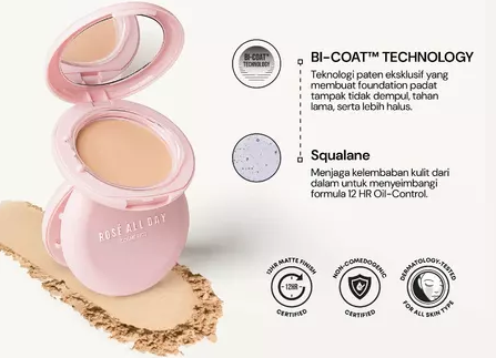 Untuk kulit kering, cari compact powder yang memiliki pelembap
