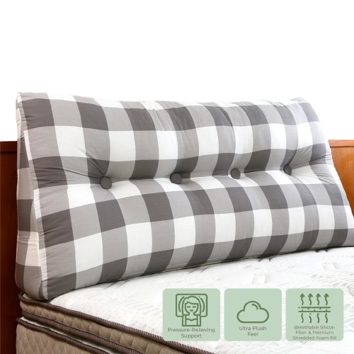 Bantal lekukan begelombang, untuk kenyamanan bahu dan leher