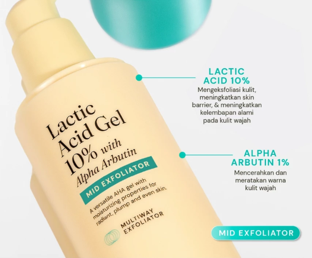 Jika flek hitam menjadi concern utama, pilih peeling gel AHA dengan kombinasi alpha arbutin untuk mengoptimalkan hasilnya