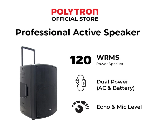 Polytron: Speaker portable 15 inci dengan dual power untuk fleksibilitas maksimal