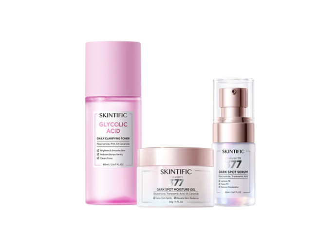 Paket minimalis: Terdiri dari 2-3 pcs skincare