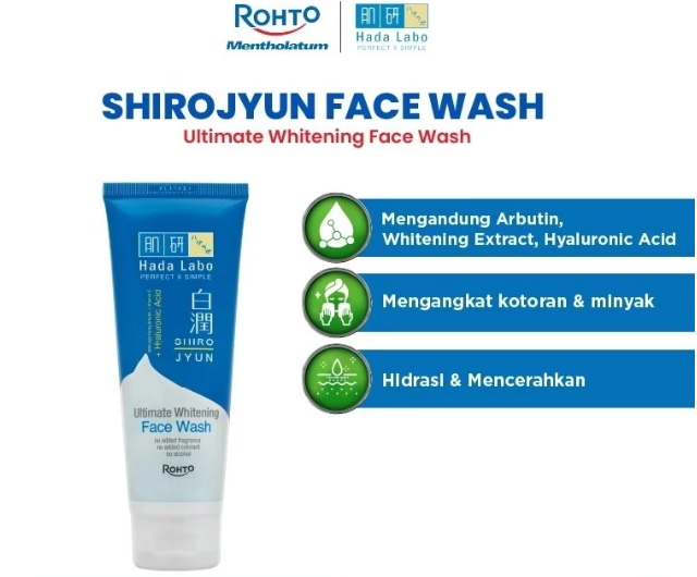 Shirojyun Ultimate Whitening Face Wash: Membersihkan wajah tanpa membuat kaku pada kulit kering