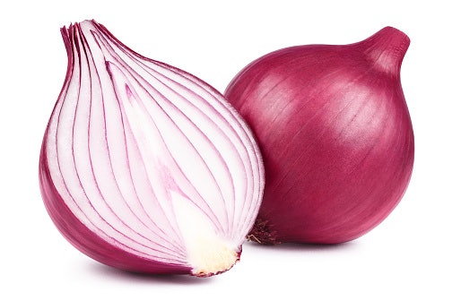 Varietas Bima Brebes, umbi berwarna merah muda dan berbentuk lonjong