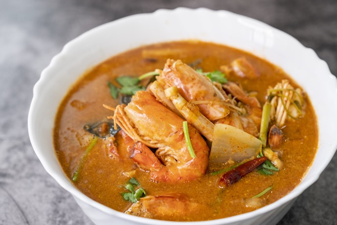 Tomyam seafood, isiannya lebih komplet dari udang hingga kerang