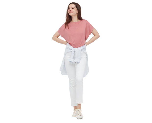 Polyester: Untuk kaos yang lebih flowy