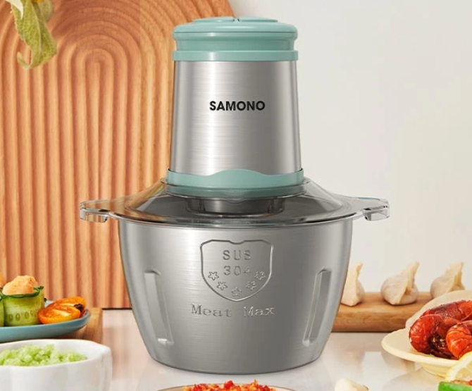 Samono: Food chopper ekonomis dengan wadah kaca dan kapasitas besar