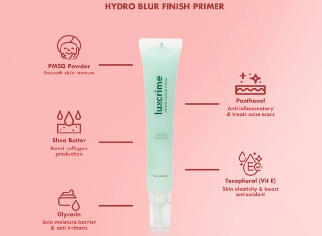 Untuk kulit kering, pertimbangkan hydrating primer dengan formula water-based untuk mencegah tampilan cakey