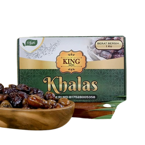 Untuk keluarga kecil (2-4 orang), Anda bisa pilih kurma Khalas ukuran 1-2 kg
